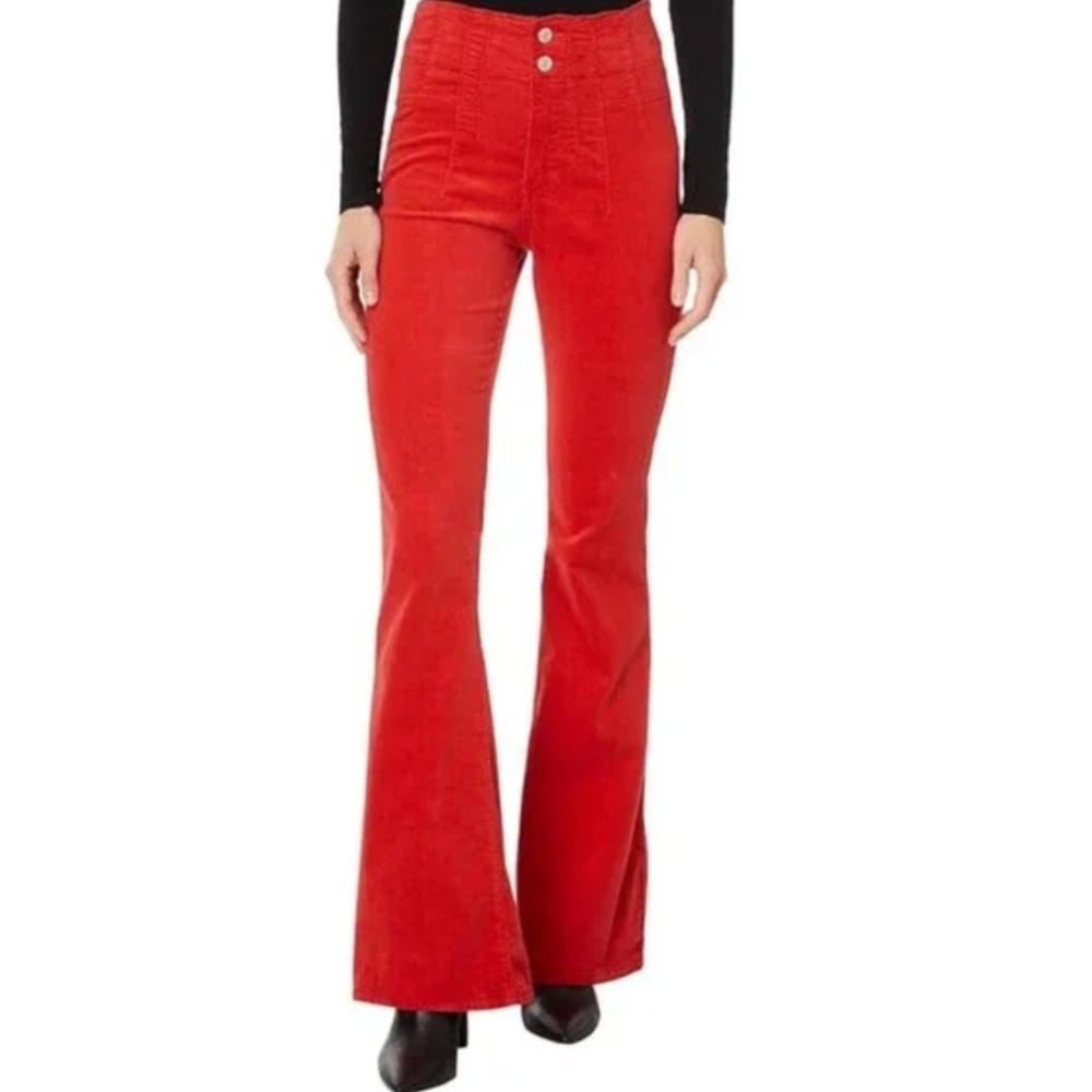Free People We The Free Jayde Cord High Rise Flare Lava